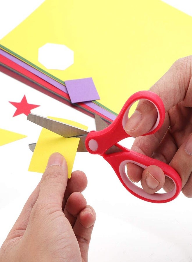 Potamish Kids Scissors (48 Count Teacher Pack, Rounded-tip, 5.6 Inch) - 5.6'' Soft Touch Blunt School Student Scissors Shears PM-003-R48-A (Pack of 48) - Image 2